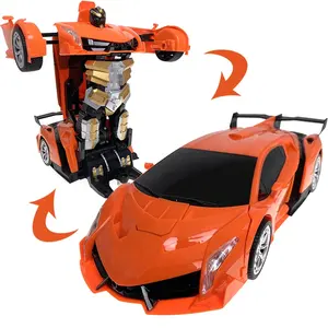 Đèn Led Lớn 2.4G Biến Dạng Biến Dạng Điện Cảm Biến Cử Chỉ 1:14 Cho Ô Tô Thể Thao Xe Hơi Điều Khiển Từ Xa Đồ Chơi Robot Xe Hơi Điều Khiển Từ Xa - Product Image 1