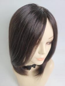 Perruque 100% cheveux humains, longueur épaule, 10 pouces, coupe bob moyenne, à clipser, légère, couleurs naturelles, compatible chimiothérapie, par WIGTS, livraison rapide - Product Image 2