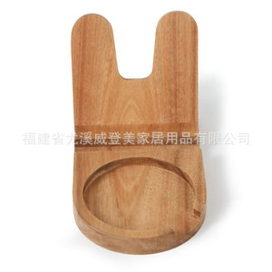 Nouveau support de téléphone en bois transfrontalier, support de téléphone en bois massif en forme de lapin, support de téléphone universel en bois d'acacia pour bureau - Product Image 3
