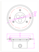 Acier inoxydable 316L 3*3W/3*4W RVB/RGBW LED flottante lumières sous-marines DMX512 contrôle blanc chaud CE Rohs étang piscine