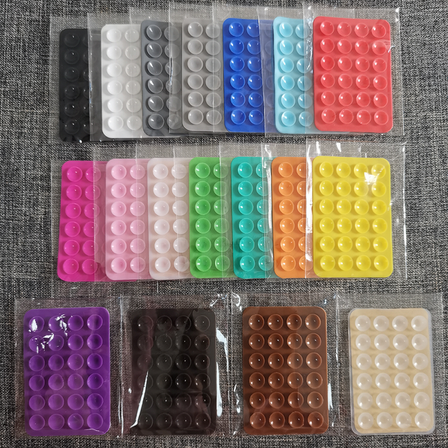 Anti Slip 24 Cup Silicone Suction Cup Mat Mobile Phone Silicone Holder Sucker Phone Stand Accessories Silicone Phone Grip