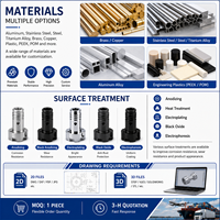 Service d'usinage CNC de précision OEM, pièces tournées en acier inoxydable, laiton, aluminium, support de montage, pièces de drone