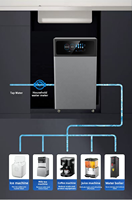 Système de filtration d'eau RO commercial sans réservoir 1200 GPD avec double affichage TDS pour restaurant, hôtel, maison, café, bar