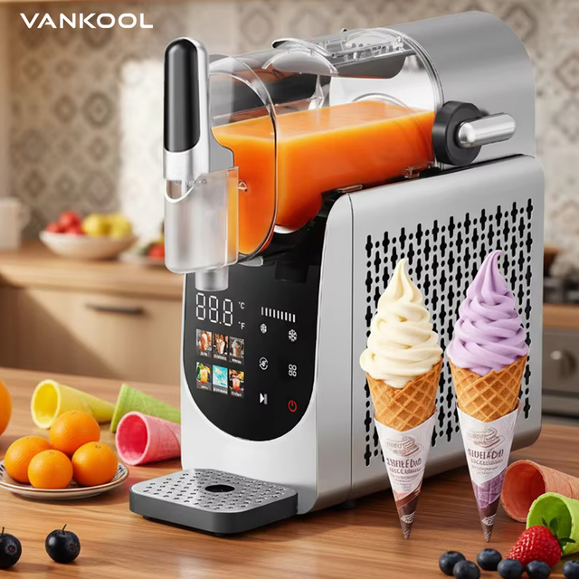 1.8L Automatic Electric Ice-Cream and Smoothie Blender 8 in 1 Frozen Drink Ice Slushy Household Use Home Ice Cream Maker