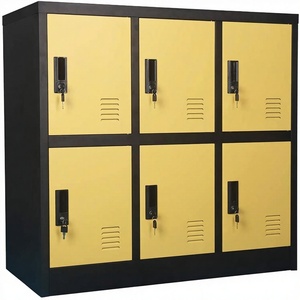 Armoire de classement industrielle en métal à 9 portes <span class=keywords><strong>GDLT</strong></span> LN-YH8-51 pour sous-sol, bureau, salle de sport - Meubles de maison - Product Image 3