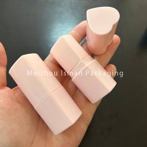 ISMAN独自ブランドの回転ラブハート型メイクリップスティック容器赤面コンシーラースティック包装リップバームチューブ6g - Product Image 2