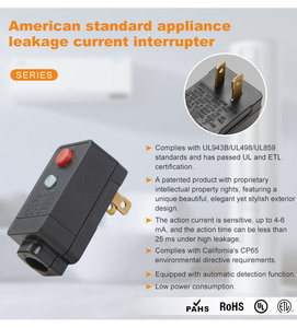 電気家庭用アダプターALCI漏れ防止プラグ125V <span class=keywords><strong>250V</strong></span>デュアル電圧10A/13A/15A米国標準産業IP54 - Product Image 4