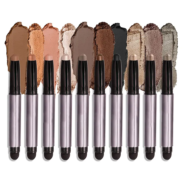 Cream Eye Shadow Pencil Makeup Shimmer And Matte Eyeshadow Stick Pen Highlighter Eyeliner