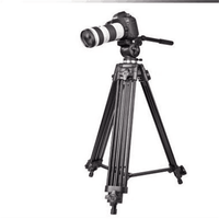 Weifeng 717 Tripod/monopod/kamera profesional, Tripod kamera profesional WF717, kepala Fluid Pan, tiga dimensi, Camcorder Video