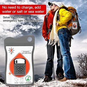 Lampe à eau salée, lampe alimentée à l'eau salée, lampe d'urgence portable, sac d'eau salée - Product Image 3
