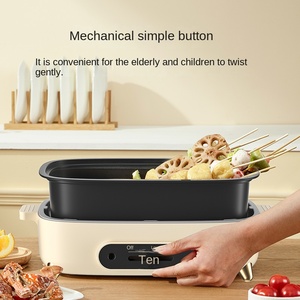 Portable <b>Electric</b> Multi-<b>Cooking</b> Pot Baking <b>Pan</b> Over-Temperature Protection Stainless Steel 4L Capacity Digital Control Energy - Product Image 3
