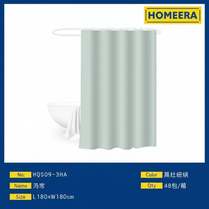 Moderno 3D stampato bagno impermeabile tenda doccia poliestere e plastica con tecnologia gancio per uso domestico e alberghiero - Product Image 1