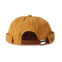 Street Trending New Model Custom Pure Color Cotton Docker Brimless Cap Sombreros para hombres
