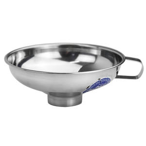 Yolecen grosir penuang minyak Skimmer <span class=keywords><strong>Mini</strong></span> 304 201 baja tahan karat rumah tangga kecil pembuat susu kedelai corong logam besar - Product Image 4