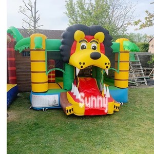 Gran Castillo Hinchable Temático <span class=keywords><strong>de</strong></span> Frozen con Tobogán para Niños, Casa <span class=keywords><strong>de</strong></span> Brinco Inflable para Exteriores - Product Image 5