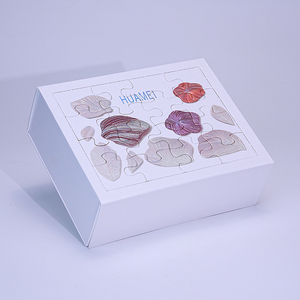 Boîtes en papier rigide de style nouveau, fabriquées à partir de matériaux recyclés, originales, pour emballages de puzzles, boîtes cadeaux magnétiques pour l'artisanat - Product Image 1