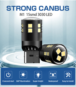 Signal lumineux inversé 6000k 15 smd 3030 puces canbus puissant sans hyper flash 7443 3156 3157 W21W T20 W21W/5W T20 drl turn 1157 - Product Image 4