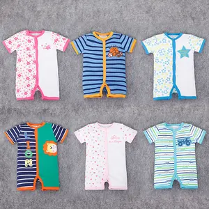 웹 사이트 도매 사용 된 아기 옷 여름 아기 통기성 장난 꾸러기 광저우에서