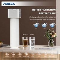 Système de filtration d'eau sous évier PUREZA NSF, capacité d'ultrafiltration 0,01 mm, réduction du chlore pour l'eau potable à domicile