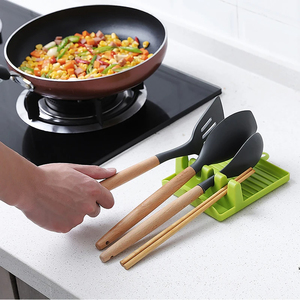 Soporte para Cucharas de Cocina, Organizador de Espátulas y Tenedores, Estante de Plástico para Cucharas, Soporte para Palillos, Base Antideslizante para Utensilios de Cocina - Product Image 3