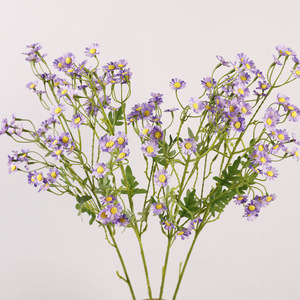 Fleurs artificielles en soie, marguerites à branche unique, haute simulation, pour décoration de mariage, maison et accessoires de photographie - Product Image 4