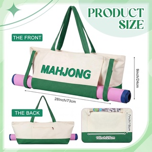 Bolsa de Almacenamiento para Mahjong Americano, de Gran Capacidad, con Tapete para Empujar Fichas, Organizador Portátil, Accesorios de Viaje, Personalizable, OEM, Venta al Por Mayor - Product Image 2
