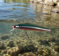 Umpan Ikan Minnow Apung Cetak 120mm19g / 140mm29g dengan Kail untuk Ikan Pike dan Ikan Mas