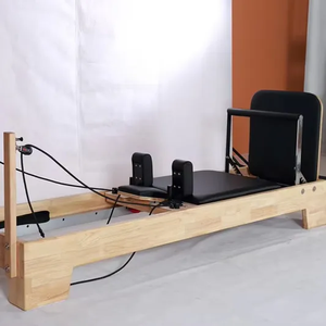 Chuyên nghiệp sồi nhà Studio Pilates Yoga đào tạo lõi giường xách tay có thể gập lại tập thể dục Máy tập thể dục bằng gỗ gấp Cải Cách - Product Image 2