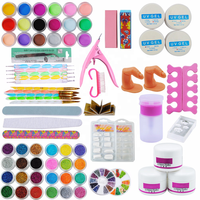 Kit de démarrage pour nail art avec gel de construction, lampe UV et vernis à ongles en gel, kit d'outils de manucure