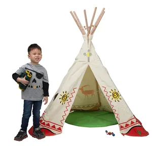 Indoor Foldable Kids Play Tipi Tent Teepee For Children