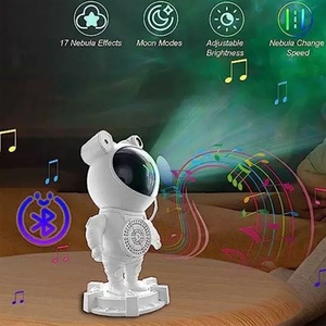 Lampe de nuit LED Astronaute BT, décoration d'intérieur, lampe rechargeable par USB avec bruit blanc, télécommande, projecteur d'étoiles - Product Image 1