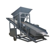 Machine de criblage de sable vibratoire de haute qualité / cribleuse de sable mobile