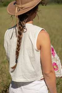 Vêtement de haute qualité pour femmes, automne-hiver, écologique, boutonné, matelassé, manches longues, motif floral, longueur classique - Product Image 3