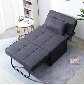 Nhà sản xuất kéo ra 1 chỗ ngồi sofa đến giường có thể gập lại linen vải trượt ngồi có thể ngả sofa đơn futon ghế cho căn hộ - Product Image 4