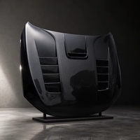 Nouveau capot moteur ventilé vertical en fibre de carbone pour Mitsubishi Lancer EX 2007-2017 à fixation par boulons