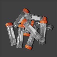 Consommables de laboratoire Tube à centrifuger conique de 50ml en plastique gradué en polypropylène avec couvercle à vis