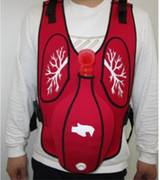 Gilet d'entraînement au Heimlich en PVC pour adultes, pour les secours en cas d'obstruction des voies respiratoires et d'étouffement
