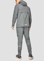 Blouson Coupe Standard Léger Coupe-Vent de Sport en Polyester Style Patchwork Color Block Élégant avec Logo Réfléchissant pour Homme