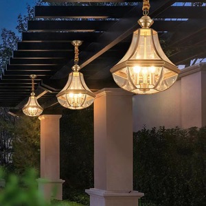 Lámpara Colgante de Cobre para Exteriores, Impermeable, para Pasillo, Terraza, Entrada, Luz LED de Techo, Producto de Origen Chino - Product Image 1
