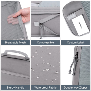 Ensemble de 6 cubes de voyage tendance OEM sac organisateur de rangement de bagages étanche et léger avec fermeture à glissière - Product Image 4