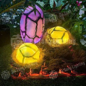 Luz navideña LED con diseño de dinosaurio para parques al aire libre y eventos temáticos, lámpara decorativa de jardín impermeable IP65 - Product Image 3