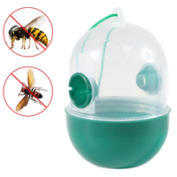 Piège à guêpes de jardin en plastique suspendu réutilisable antiparasitaire extérieur pour piéger les guêpes frelons mouches et insectes