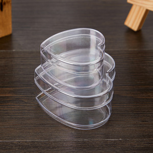 Caja de Acrílico para Pasteles, Contenedor de Alimentos Reciclado en Forma de Corazón, Caja de Plástico para Panadería, Frutos Secos, Regalos, Dulces, Bocadillos, Postres - Product Image 3