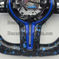Derniers produits LED en fibre de carbone forgée en cuir pour volant de voiture BMW F10 F30 F90 F01 F12 M3 M6 Z4 X1 X6