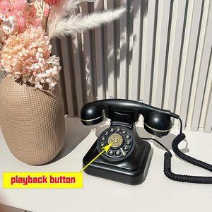 Téléphone antique pour mariage, enregistreur <span class=keywords><strong>de</strong></span> messages audio vintage, <span class=keywords><strong>livre</strong></span> <span class=keywords><strong>de</strong></span> messages vintage, messagerie vocale pour <span class=keywords><strong>confessions</strong></span> - Product Image 3