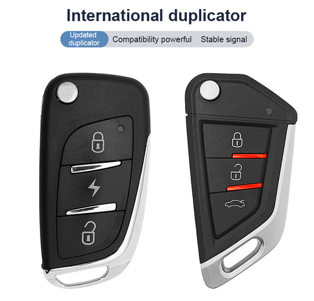 Smart Learning Automatic Fixed Universal Remote Control Plastic 3 BUTTON AAA Battery Hotel/Home Bulk 30-100M Range