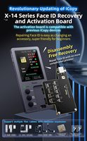 Qianli 4 en 1 iCopy Plus pour iPhone 7 à iphone 14 Face ID/LCD/vibrateur transfert programmeur EEPROM et batterie/carte d'éclairage