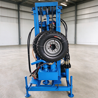 Foreuse rotative compacte diesel pour puits d'eau, facilement transportable pour petits travaux de pieutage
