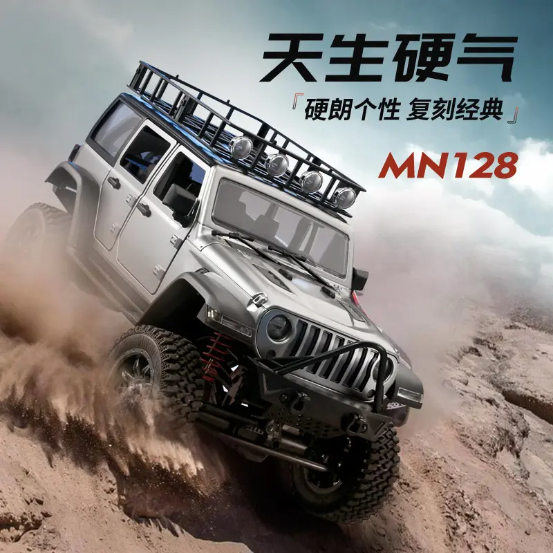 MN128 Wranglers 1/12 Off Road 2.4G Proportionalวิทยุควบคุมรถ SUV สําหรับเด็กและผู้ใหญ่ Rock Crawler RC งานอดิเรกรุ่น