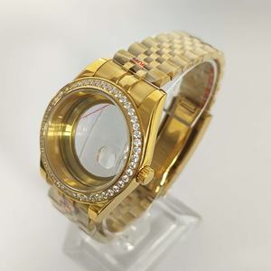 Boîtier <span class=keywords><strong>de</strong></span> montre pour homme en acier inoxydable 904L, design <span class=keywords><strong>de</strong></span> luxe, serti <span class=keywords><strong>de</strong></span> diamants, 41 mm, tendance, vente chaude - Product Image 2